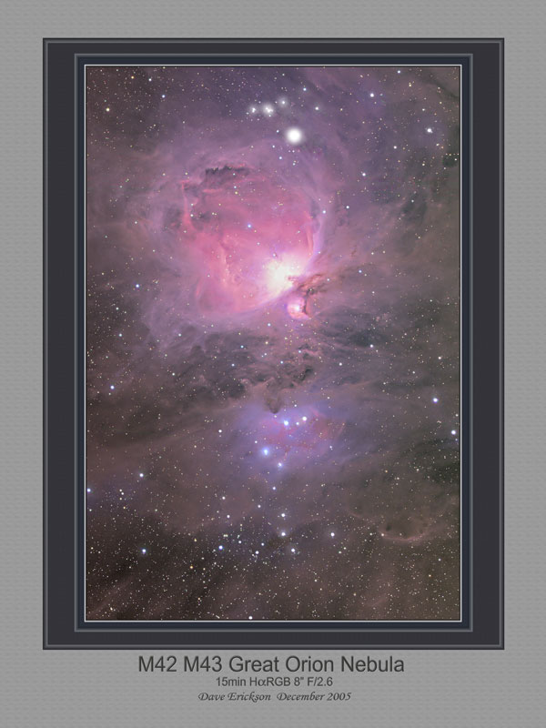 M42 M43 Great Orion Nebula